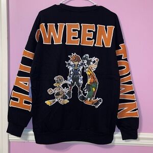 Kingdom hearts Halloween town sora sweater top shirt emo goth gothic disney